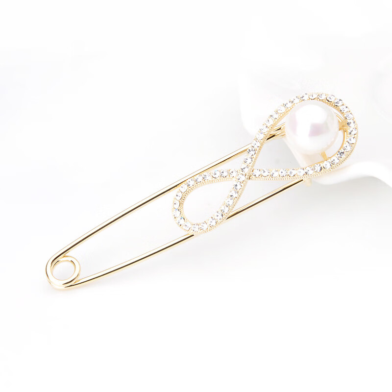 简约别针式胸针女毛衣开衫衣服固定领口装饰胸花扣针配饰礼物银色