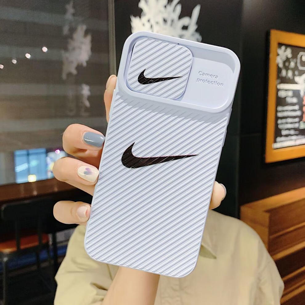 hkxa耐克推拉手机壳苹果12/11promax/7/8plus/x/xsmax/xr液态手感软壳