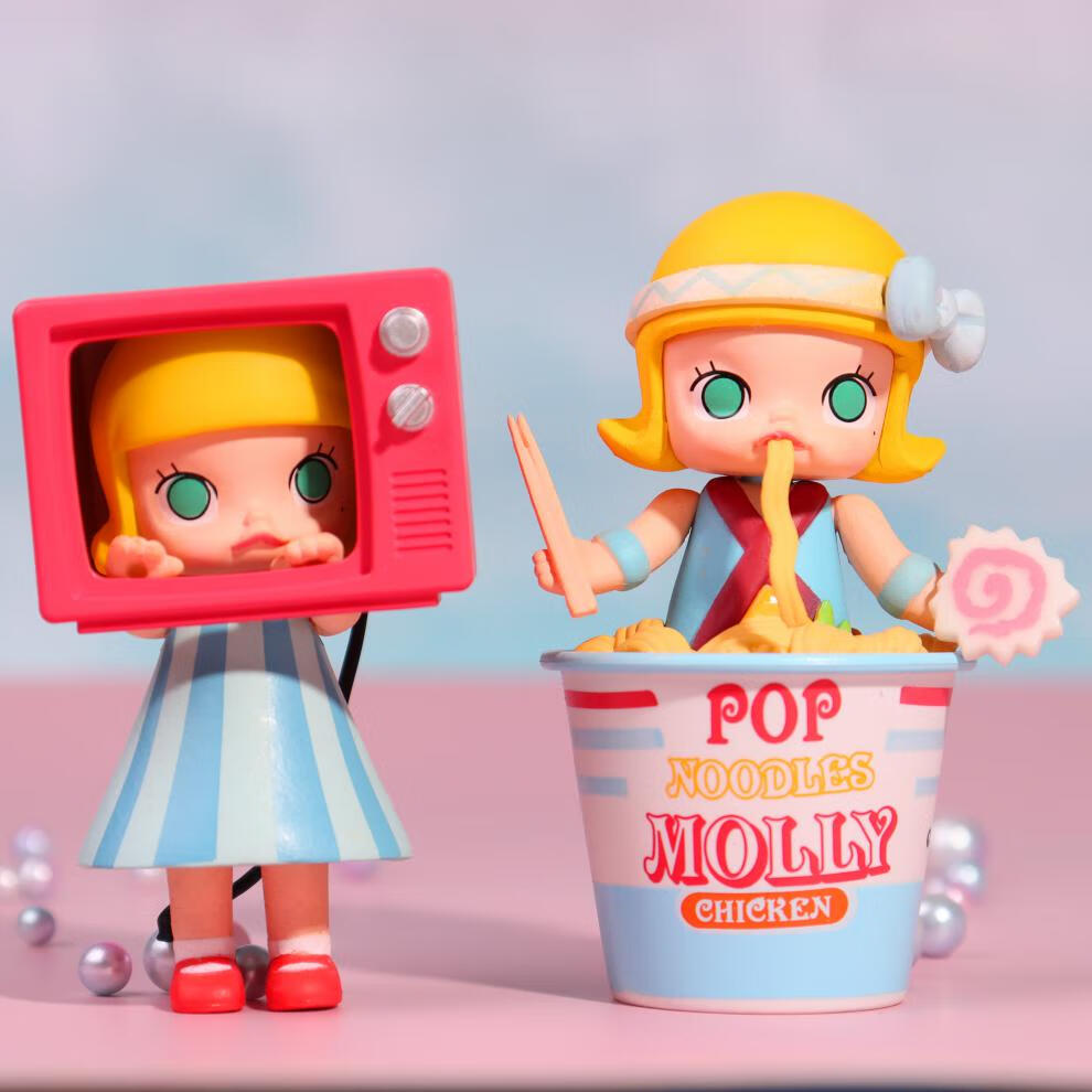 盲盒女孩公仔女生版便宜2021网红新款molly手 茉莉随机1个盲盒【图片