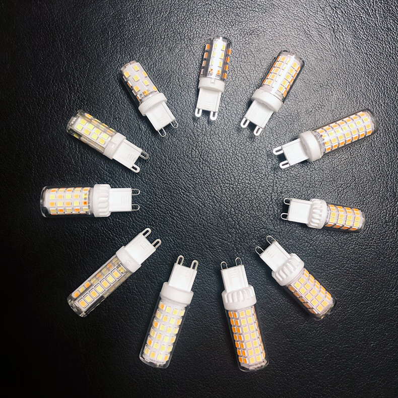 小口led灯泡g9光源led插脚灯珠三色灯泡宽压110v220v通用无频闪高显