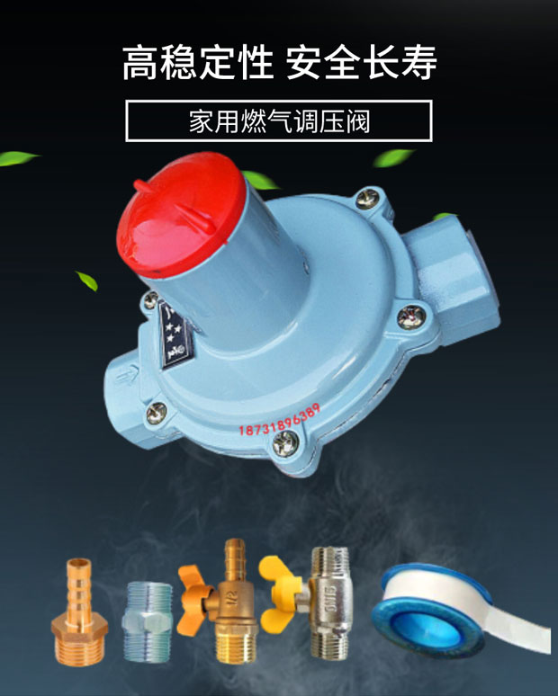 天然气减压阀家用4分dn15燃气调压器热水器稳压阀中压入户调压阀铜针