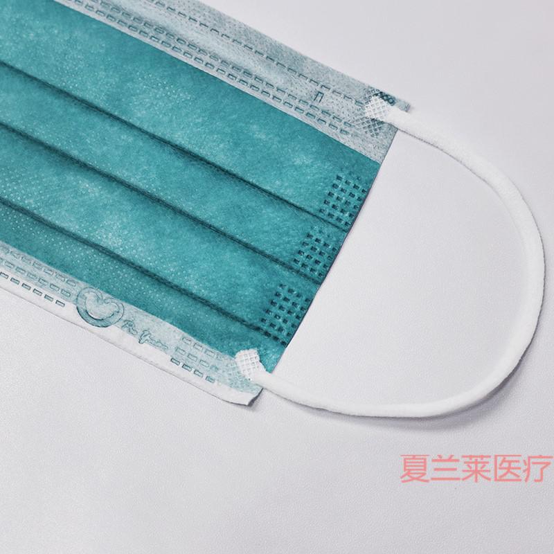 福泽龙防病菌病毒一次性医用外科口罩4层医院医生50只装紫色50个装买1