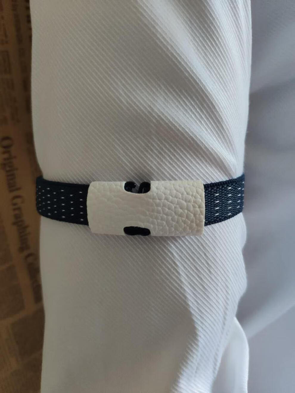 蜜丝刘新品袖箍女镇魂沈巍新款白色朱一龙同款袖箍衬衫袖环臂带袖带