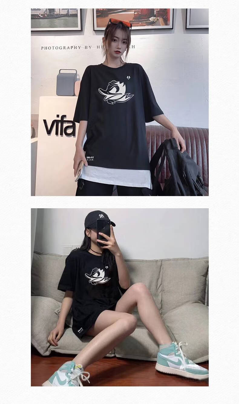 俄勒冈训练服 蓝篮球短袖男俄勒冈州鸭子速干运动t恤训练跑步投篮服