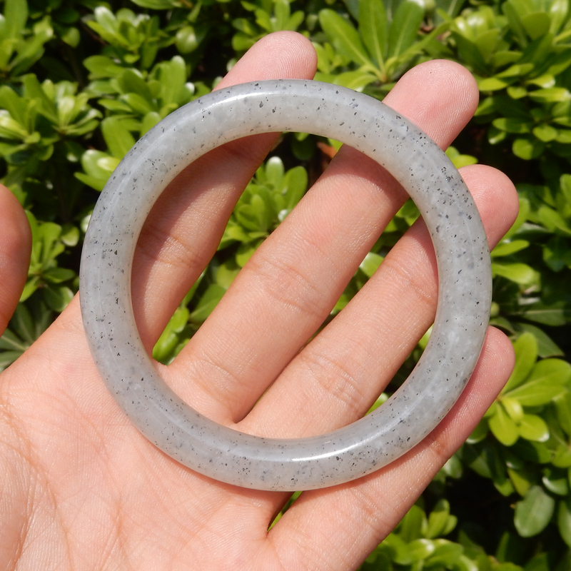 新疆点墨青花籽料口径59mm和田玉圆条手镯h【图片 价格 品牌 报价】