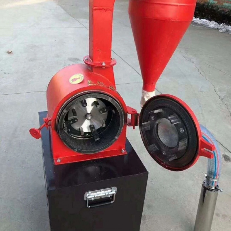自吸式无尘玉米粉碎机养殖小型家用两项五谷杂粮饲料机打粉机26型自吸