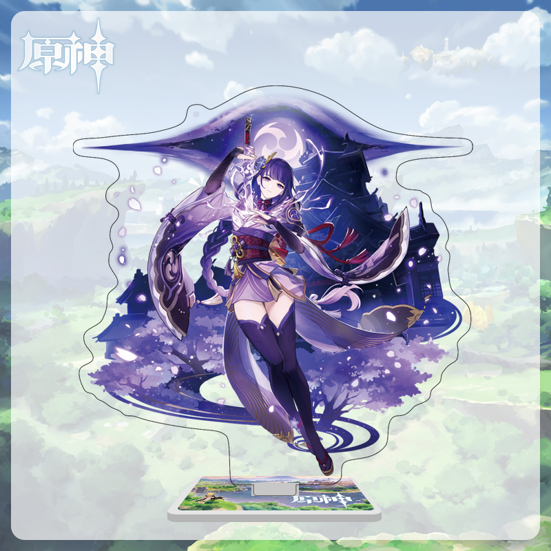 原神手办周边定制朋友刻晴钟离魈凝光温迪水晶夜灯模型立牌摆件礼物