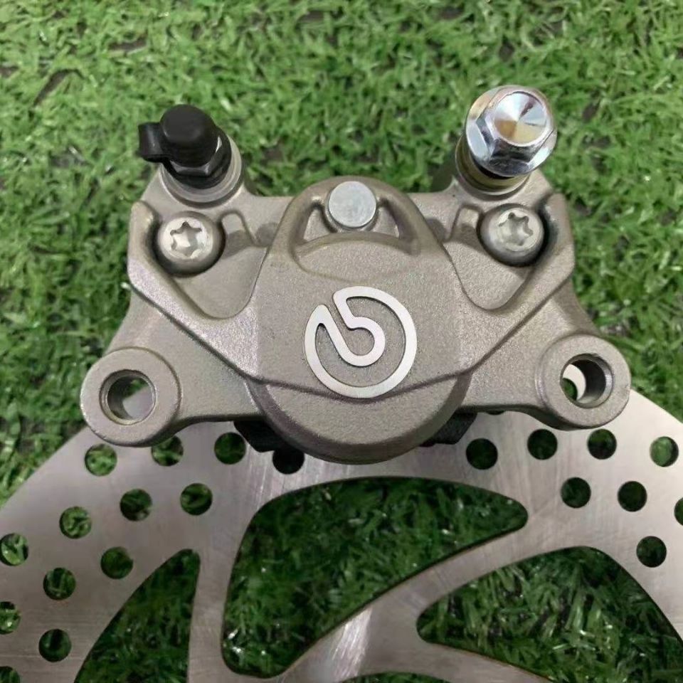 布雷博小螃蟹卡钳平叉220鬼火战速小龟小牛n1s电摩电动车前后碟刹