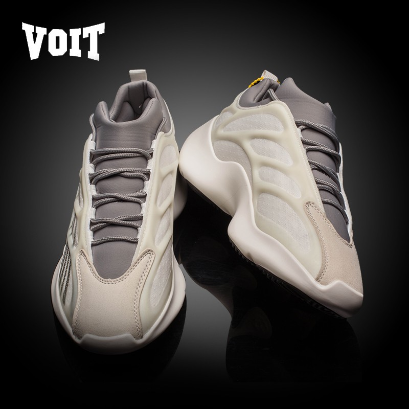 椰子鞋700v3v2异形黑魂异型夜光骨架老爹鞋运动休闲鞋男鞋 灰绿 37