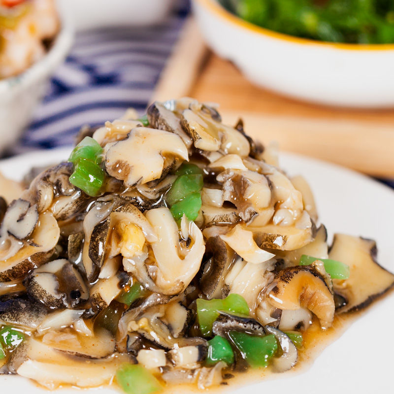 300g 芥末螺片即食海螺肉大连海鲜特产冷冻海产品海螺肉日料 调味