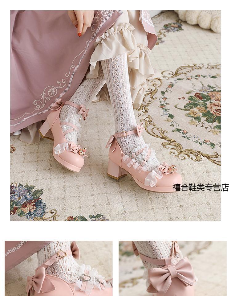洛丽塔鞋子小高跟lolita鞋子梅露露春秋款jk鞋少甜美单鞋粗跟女鞋学生