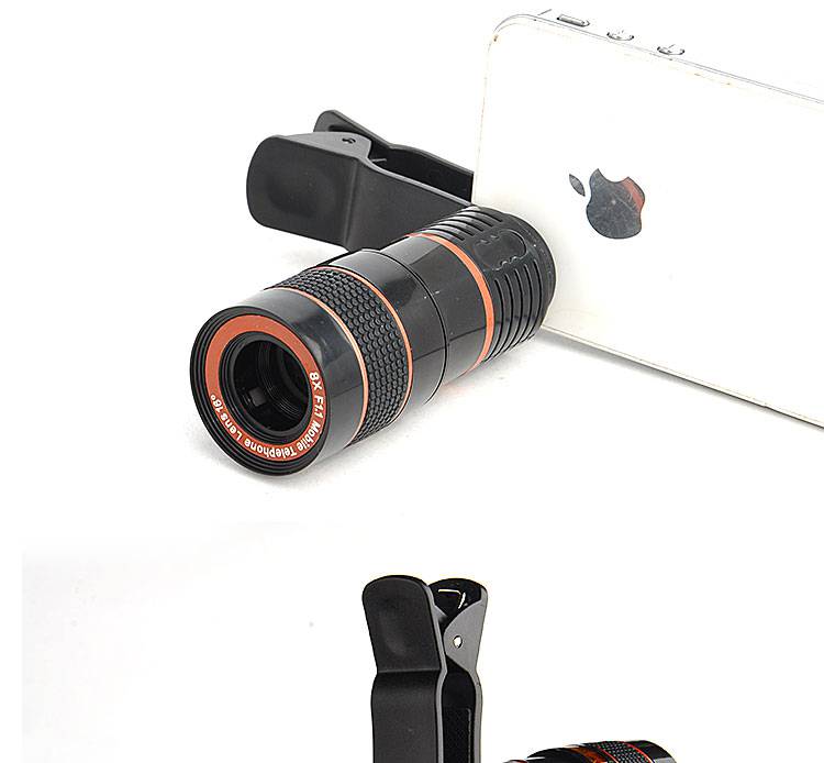 通用型手机外接镜头/望远镜 8倍 12倍 40倍长焦广角外置手机拍照苏墨