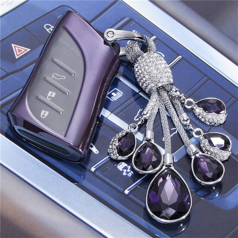 适用于雷克萨斯钥匙套es300h包lx570凌志ls500汽车新款ux260h扣壳粉嫩