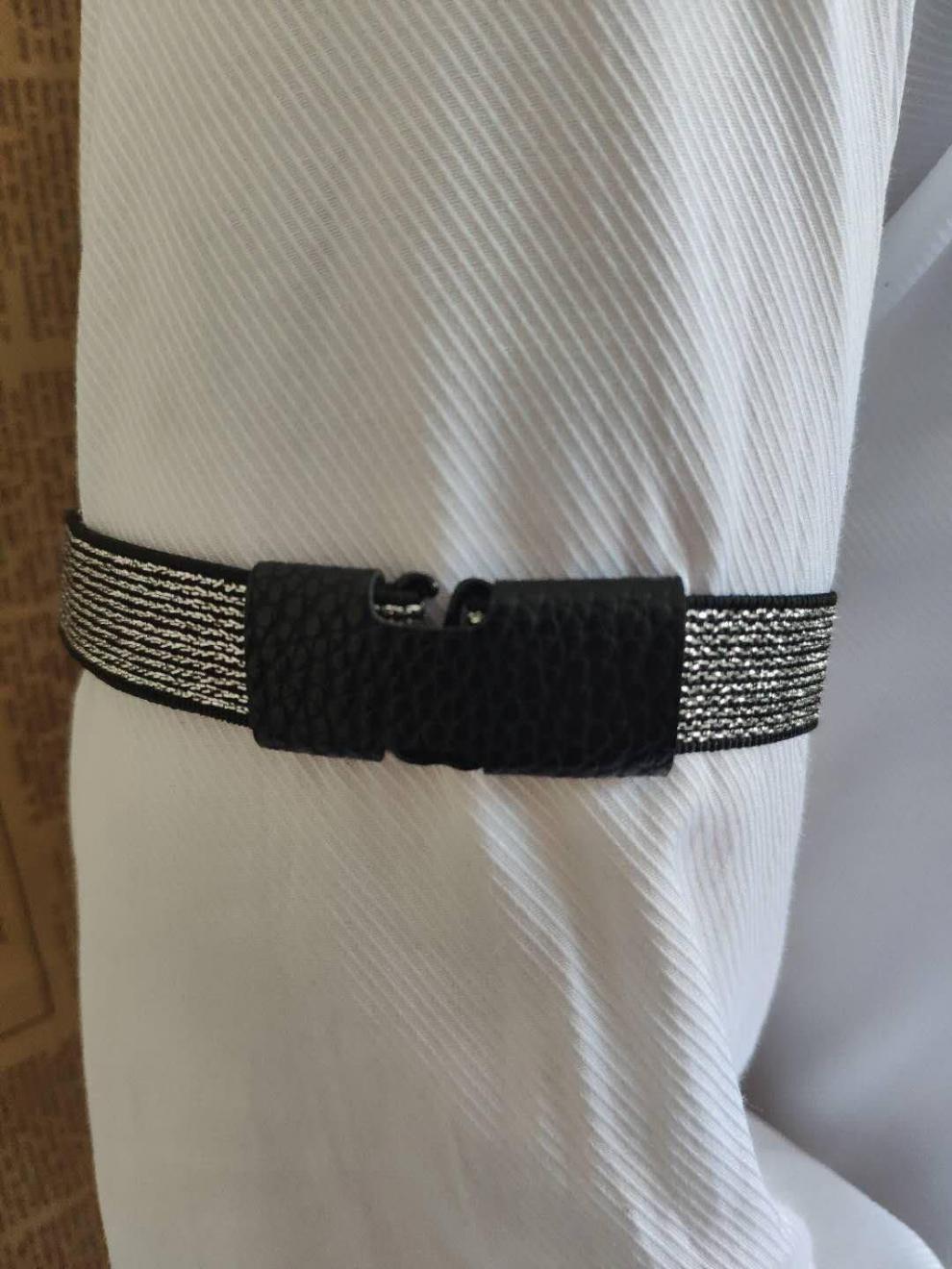 蜜丝刘新品袖箍女镇魂沈巍新款白色朱一龙同款袖箍衬衫袖环臂带袖带