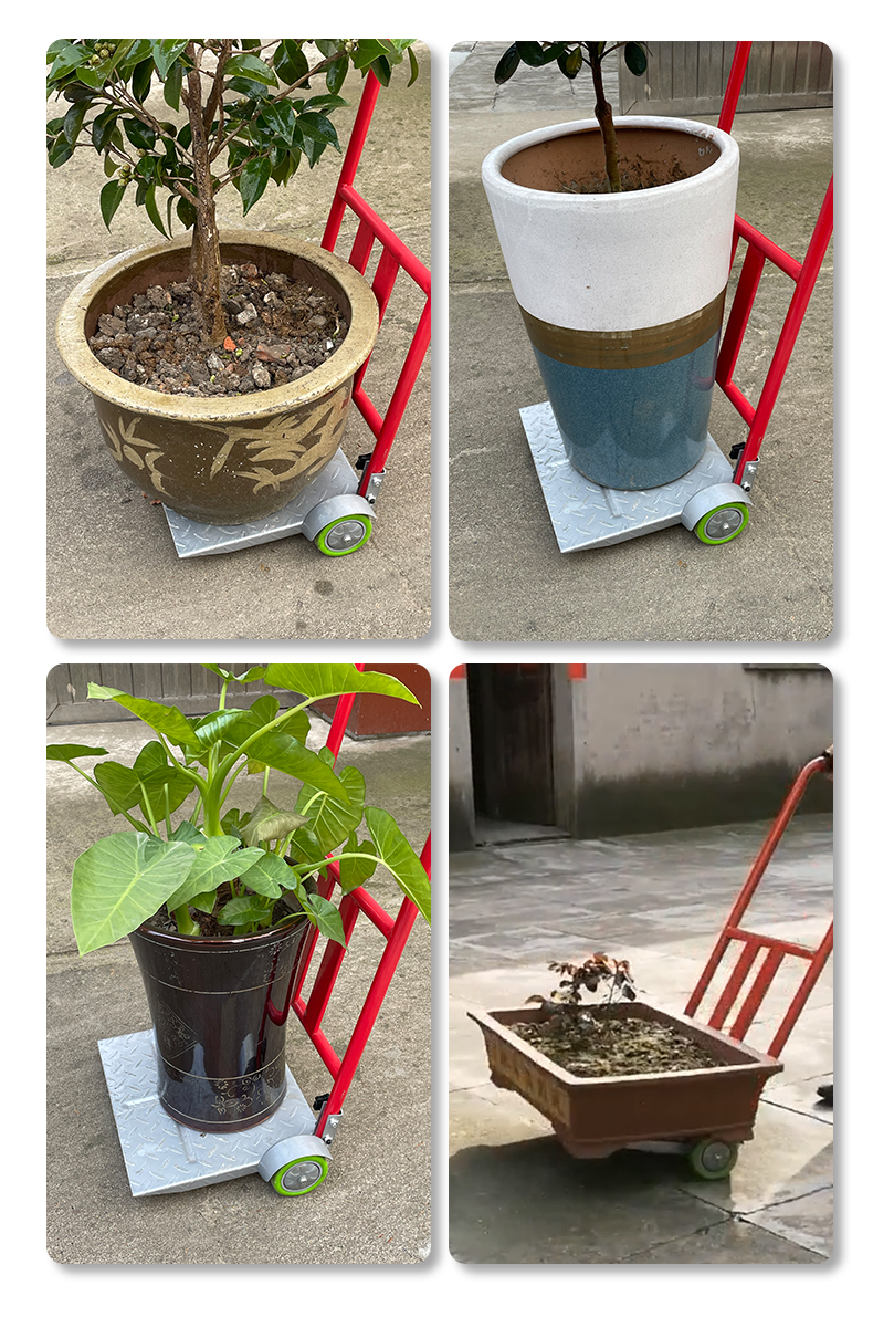 款可狄两轮平板手推车家用小推拖车折叠便携拉货工具车花盆搬运车郦狼
