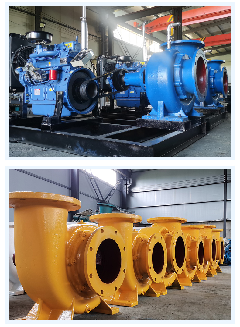 柴油抽水机8寸混流泵350hw河水大流量农用灌溉水泵大型10寸12寸20200