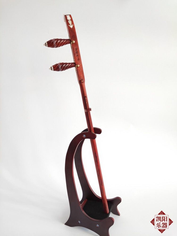 新品秦腔板胡紫檀秦腔板胡杆卷书头平头板胡杆高音中音秦腔板胡杆子