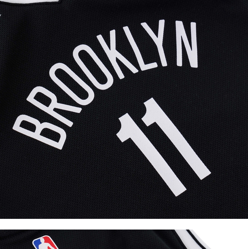 nbanike耐克kids布鲁克林篮网队欧文replicaiconroad小童球衣黑色m