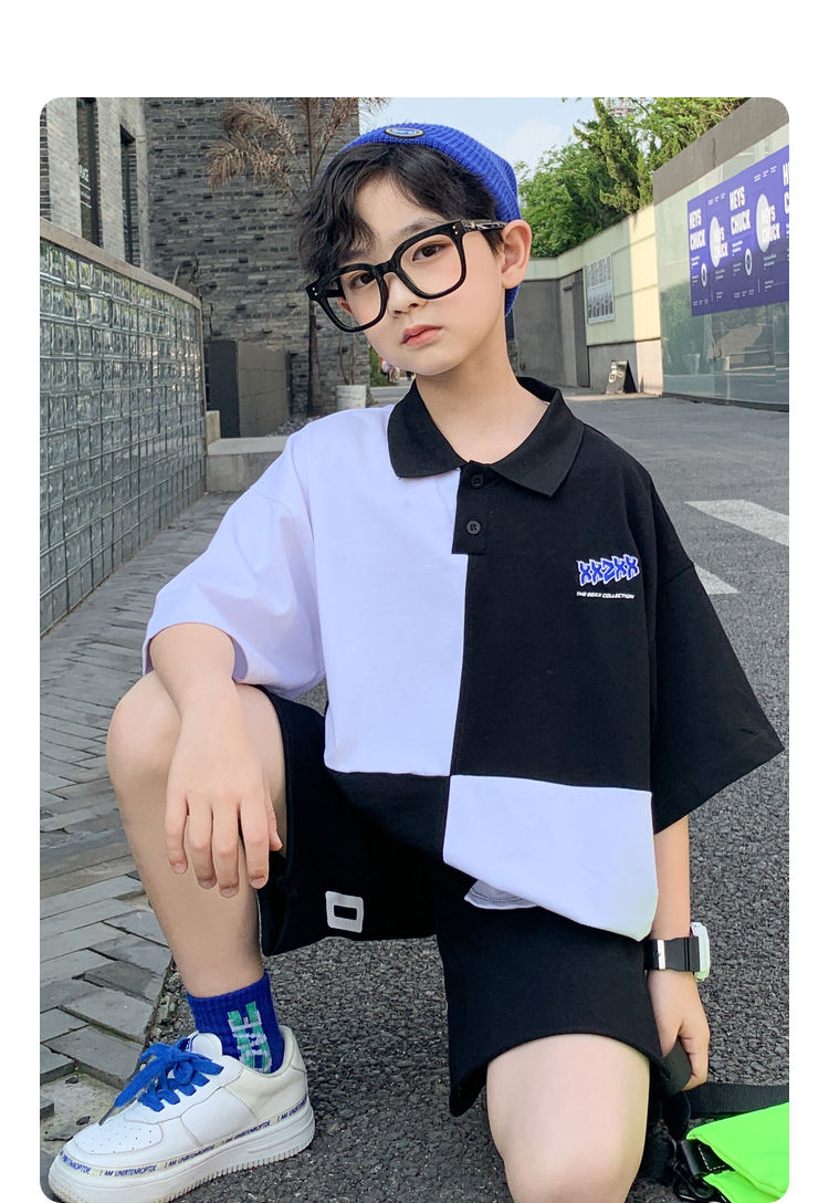 迪士尼商场同款小孩衣服男夏款10岁小男孩中大童1315岁夏装男童夏季