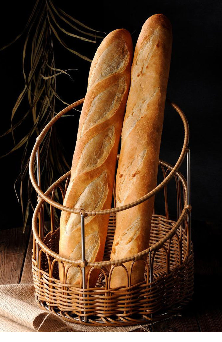 法棍面包50cm营养早餐法式长棍面包50g300g零食茶餐厅全麦法棍300g6根