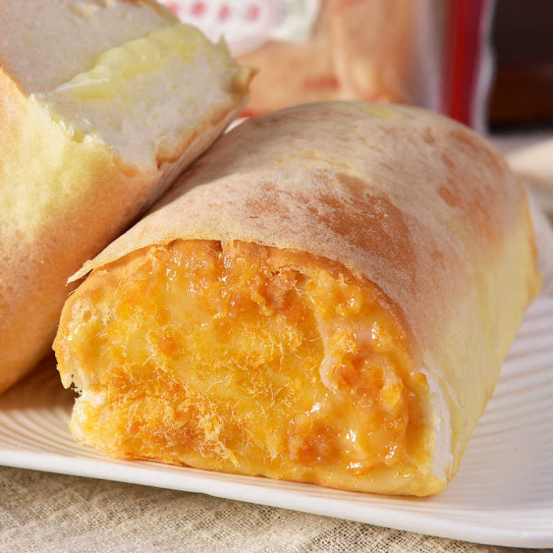 蛋皮鸡蛋肉松大个面包早餐营养学生夹心爆浆整箱510斤鸡蛋肉松10包