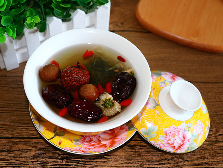 【 双旦零食同款】青海特色临夏八坊兄弟八宝茶盖碗茶三泡台茶三炮台