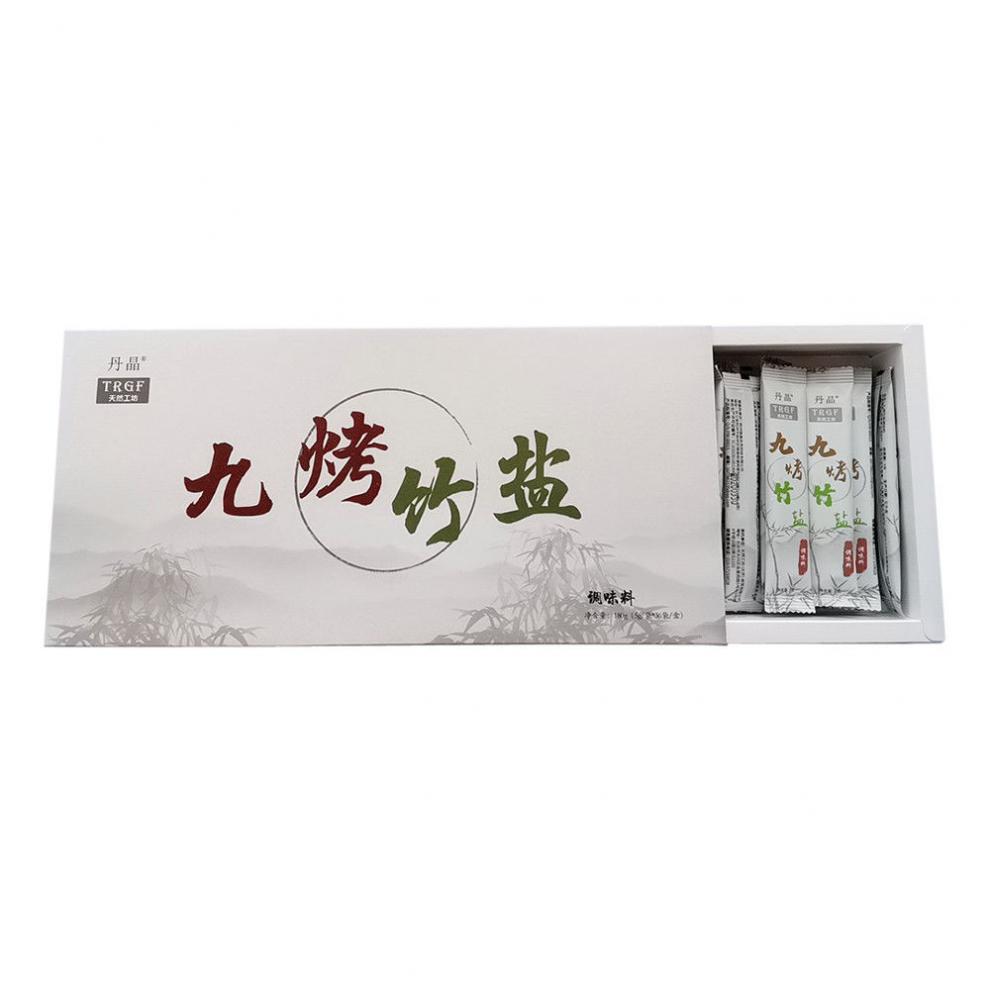 天赐竹盐丹晶天然工坊九烤竹盐饮品盒装1整盒36支