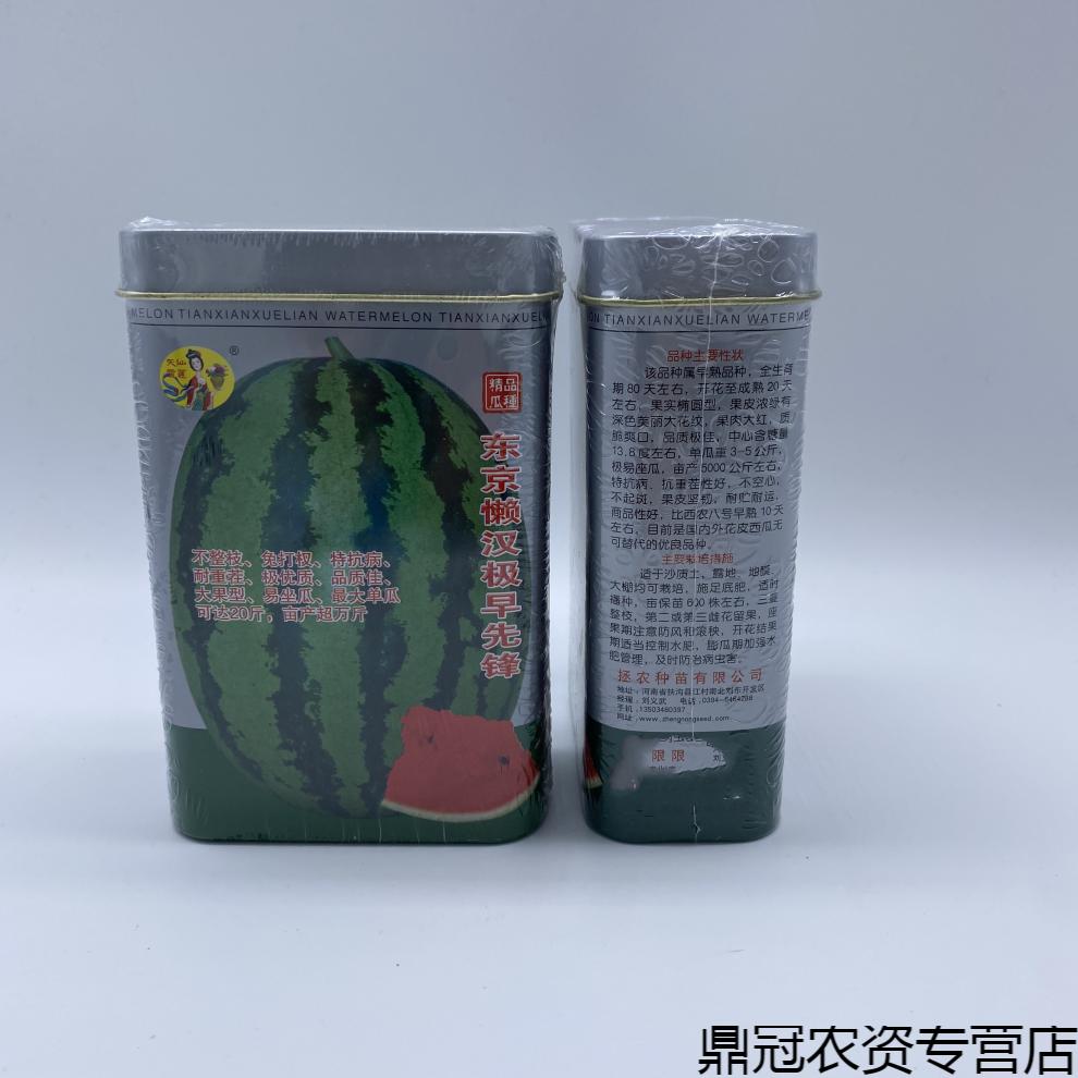菜友东京懒汉极早先锋西瓜种子高产高糖抗病抗重茬免打杈西瓜种子 原