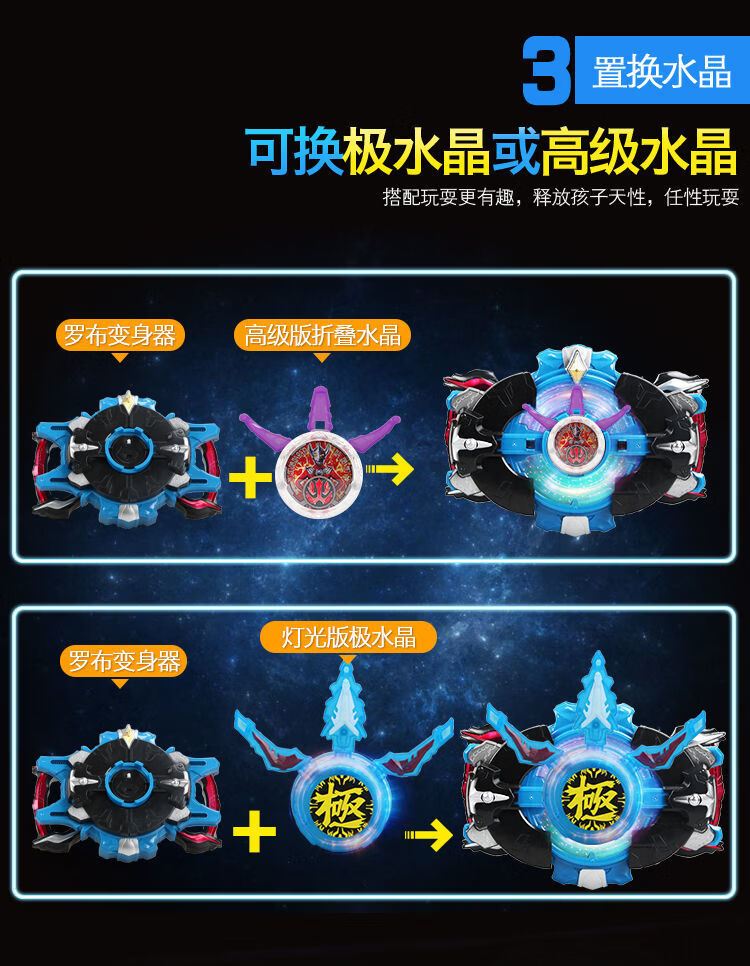 光轮召唤水晶回旋闪光胶囊超人变形玩具套装雷杰多奥特曼变身器c套餐