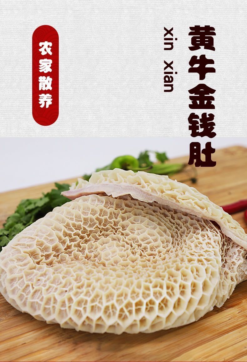 顺丰速运金钱肚新鲜牛肚子蜂窝肚现煮速冻生鲜林诺新威金钱肚二斤