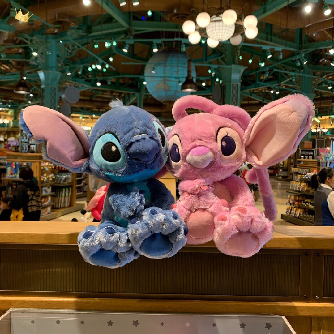 迪士尼disney上海国内史迪奇安琪毛绒玩偶玩具公仔史迪仔娃娃七夕生日