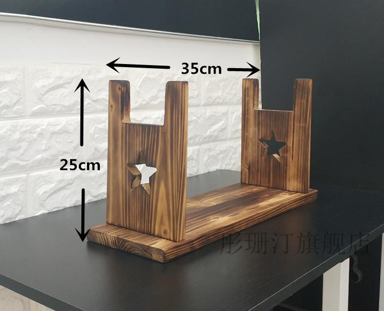 软弹锦明仁祥玩具枪架摆放实木枪架m4下供枪ak展示陈列摆放架 标准