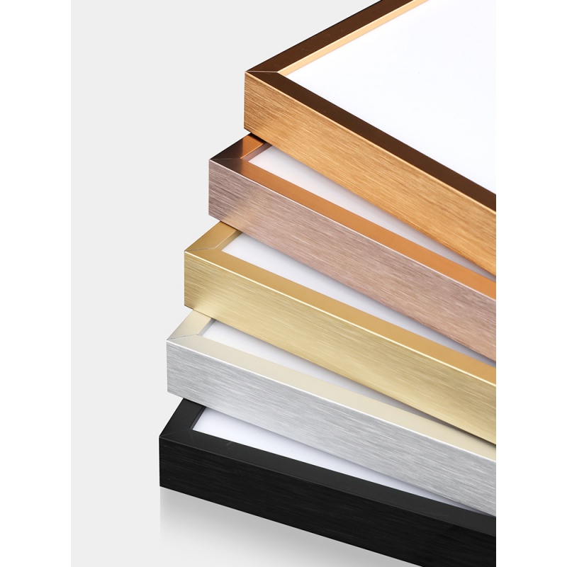 裱画框定制铝合金画框装裱简约窄边外框广告海报框拼图挂墙相框定制