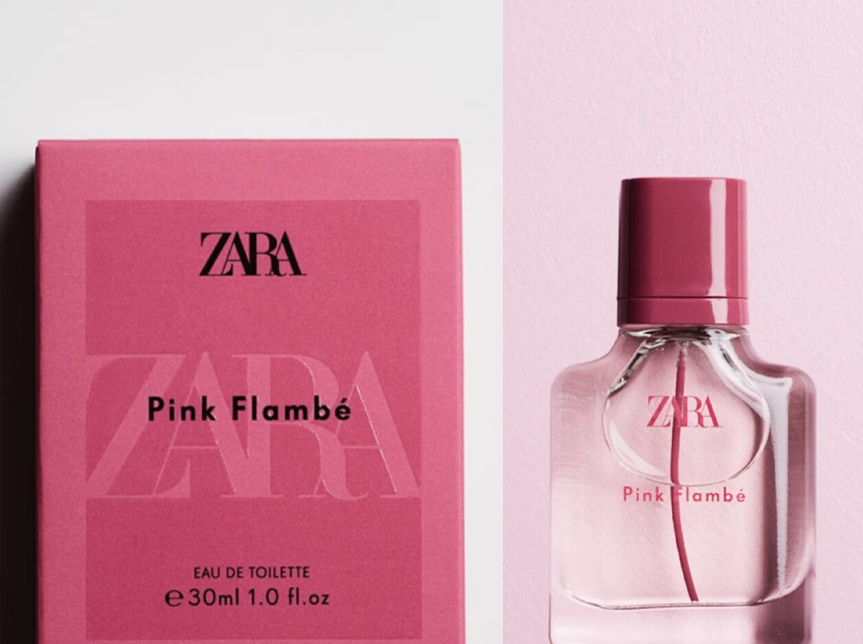 zara pink flambe飒拉红粉佳人淡香水 初恋甜女孩 100ml 新包装 其他