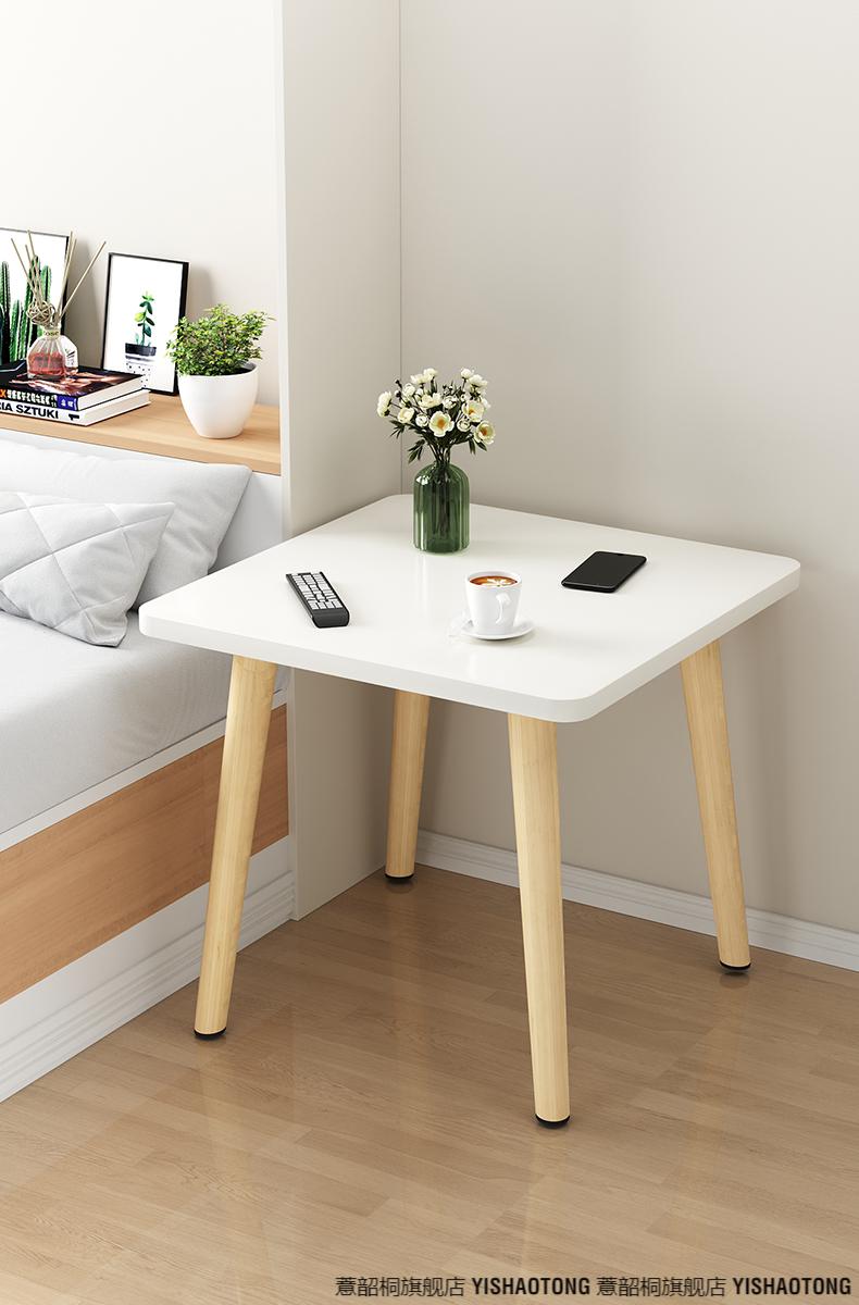 榻榻米上的茶桌小方桌客厅卧室小户型茶几榻榻米实木小桌子简约现代
