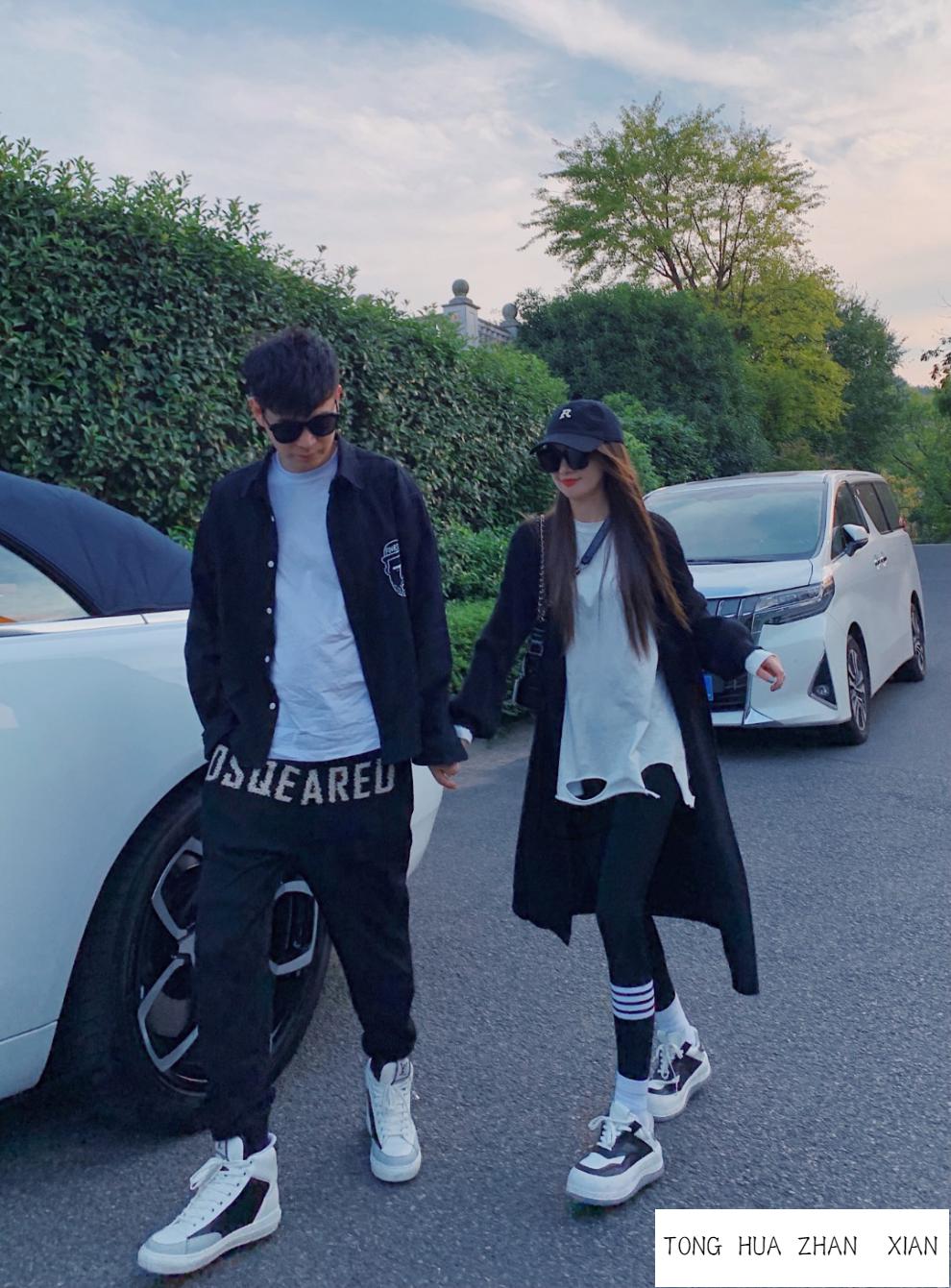 抖音同款uvn娜娜秋冬条纹百搭打底裤女高腰修身塑型外穿力裤a深灰色