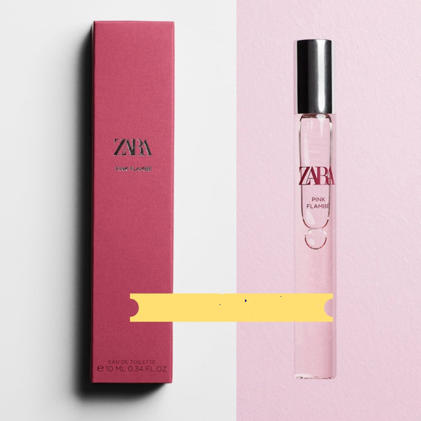 zara pink flambe飒拉红粉佳人淡香水 奶香混合甜香初恋甜女孩 10ml