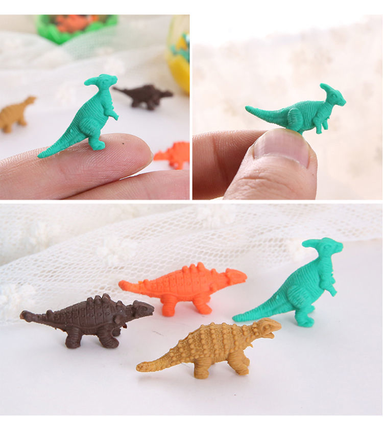 橡皮儿童卡通恐龙蛋橡皮擦小学生奖品幼儿园毕业礼品批发创意文具五个