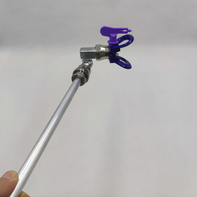 定制油漆无气喷涂机配件转向弯喷头万向头喷枪加长杆旋转接头拐弯转头