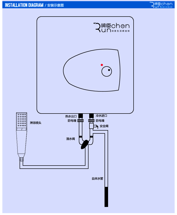 润臣储水式小厨宝电热水器6l81520升上下出水厨宝全国联保威力6l
