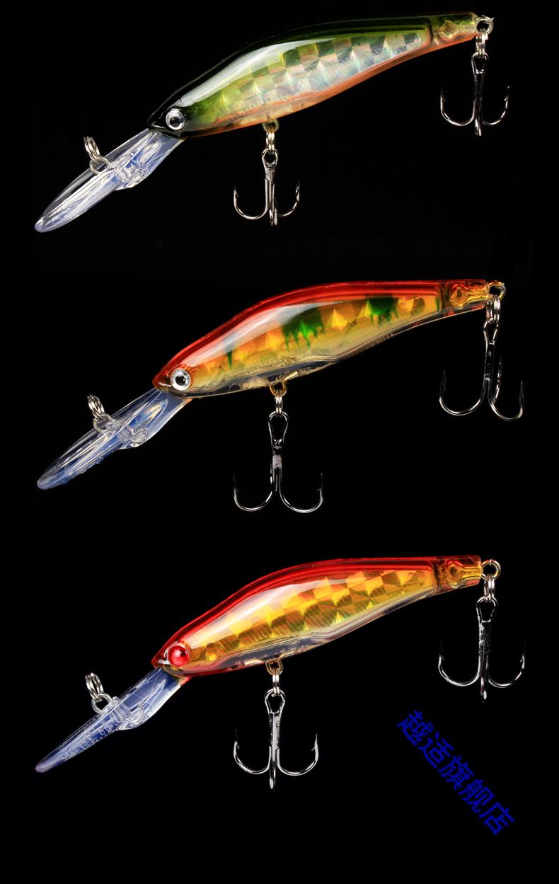 泊湾沉水铅笔路亚饵米诺9厘米7克长舌头潜水24米河流湖泊淡水饵鲈鱼