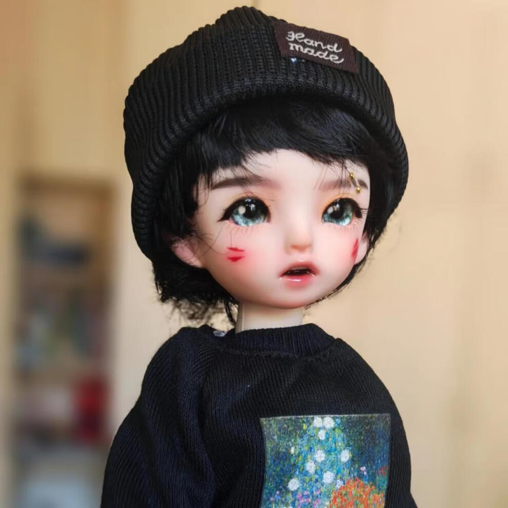 bjd男娃正太 六分国产搪胶bjd改妆整娃 小正太成品 28厘米男娃成品