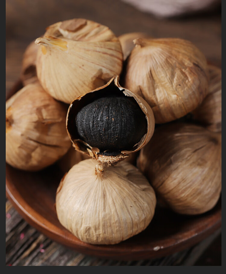 黑蒜头即食零食煲汤云南发酵大蒜1000g级独头黑蒜 【独头黑蒜】1000克