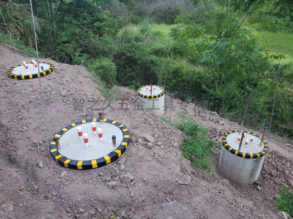 定制输变电电力线路工程杆塔混凝土圆基础可调式基础成品保护工具橡胶