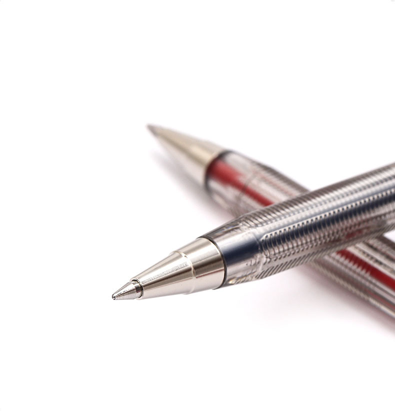 毕柯舒sa-s笔帽签字笔走珠工厂无尘车间记录笔实验室办公圆珠笔 蓝色