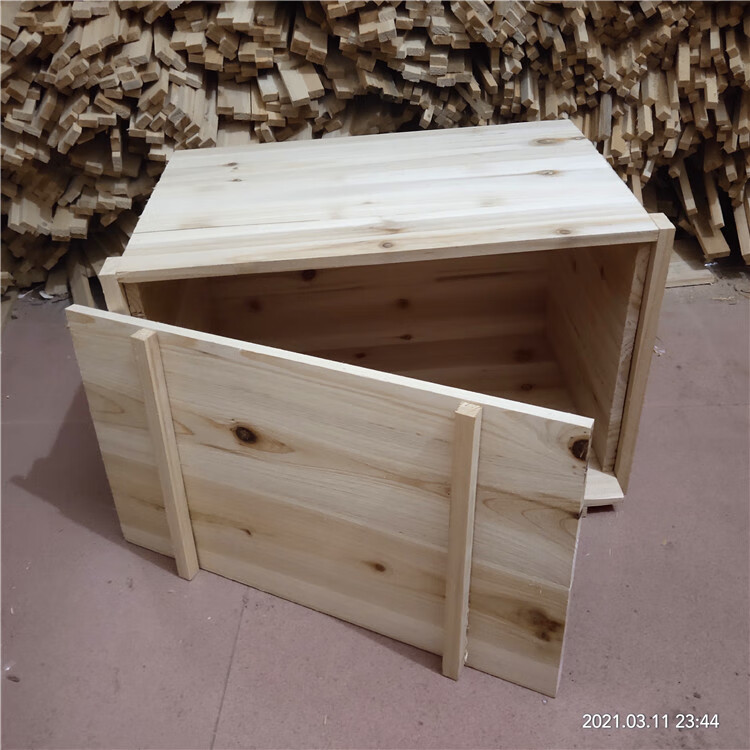 土养蜜蜂箱自然巢老式土养箱蜜蜂箱诱蜂箱土养箱全烘干杉木箱 49x30x