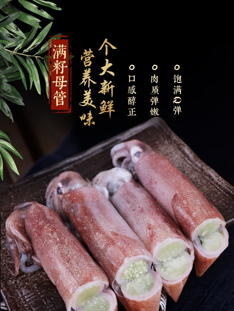 尚淘东山岛活冻满籽母管笔管鱼带籽海兔海鲜水产500g