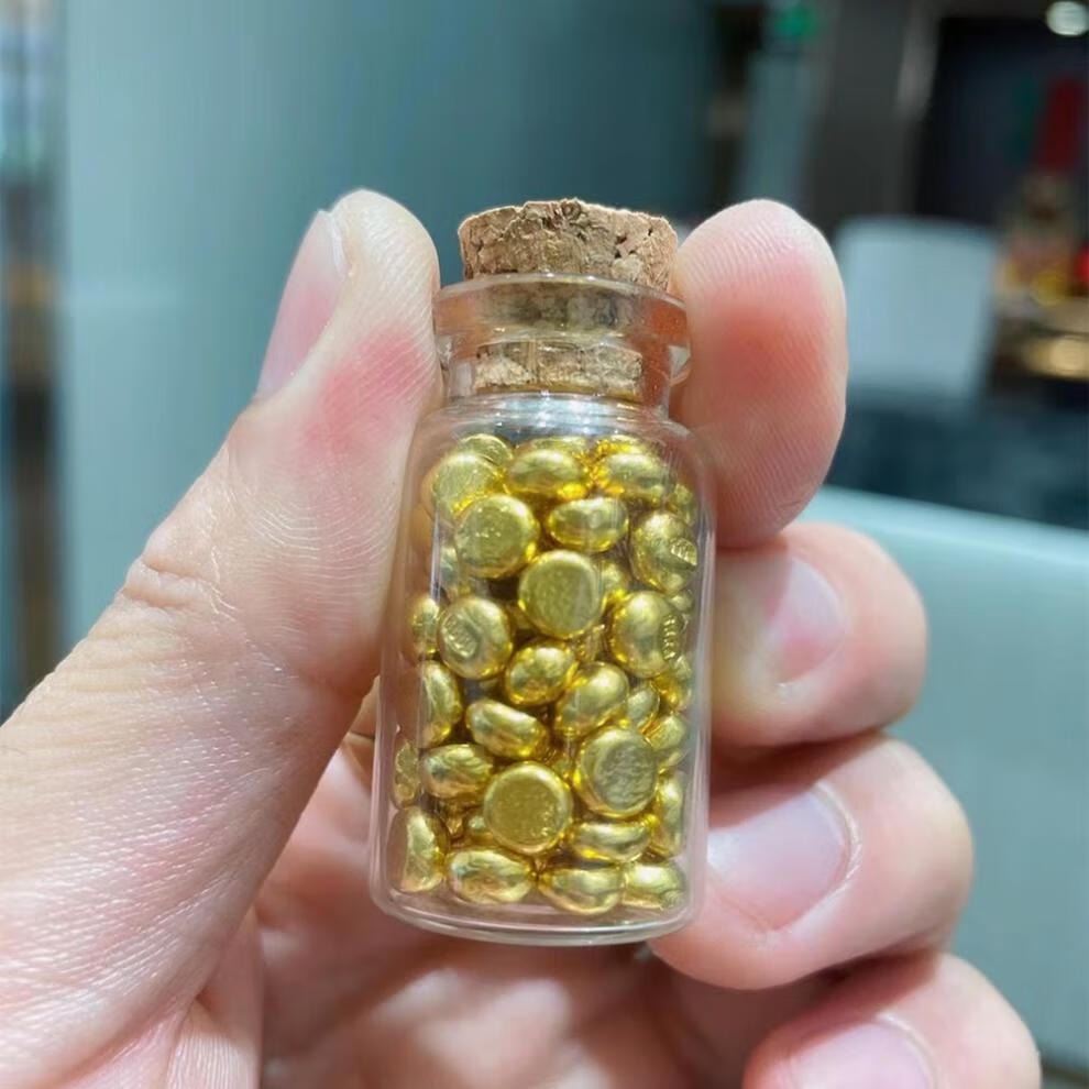 【欧阳先生】金豆999黄金足金原料金疙瘩1g金豆豆黄金豆豆投资收藏