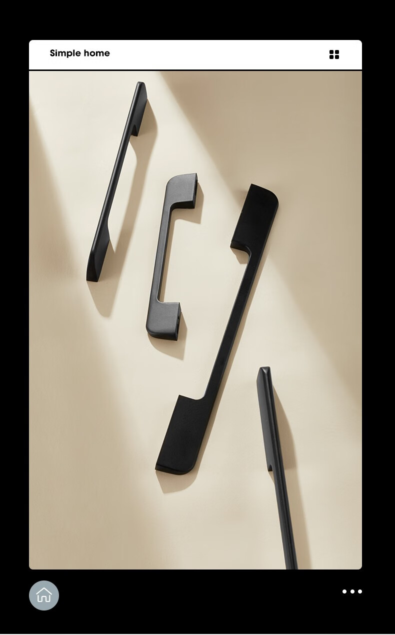 卡贝(cobbe)柜门拉手加长1米衣柜拉手橱柜门大把手黑色现代简约抽屉