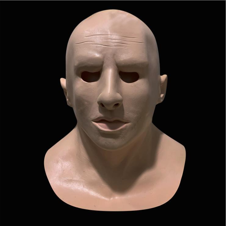 万圣节老奶奶老爷爷人脸假发老人硅胶真人面具头套人皮 15【图片 价格